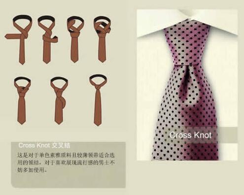 交叉結(jié)領(lǐng)帶打法步驟圖解