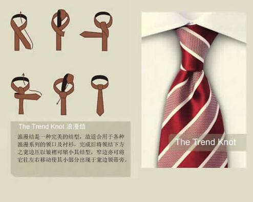 浪漫結(jié)領(lǐng)帶打法步驟圖解